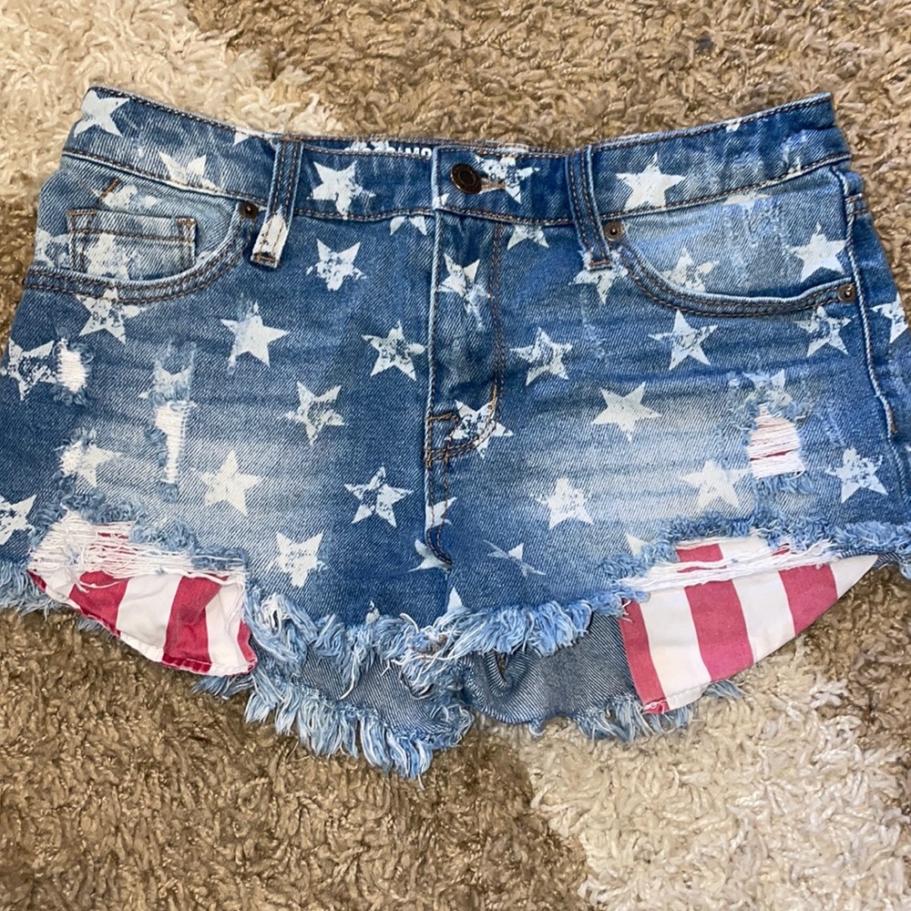 Stars and Stripes Jean Shorts